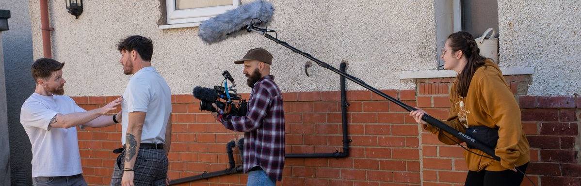 Photo credit: Julia Marino image behind the scene on set of Fragile Trust